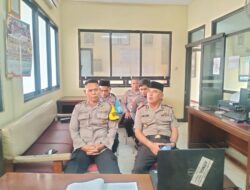 Binrohtal Daring SDM Polres Tuban Diikuti Kapolsek Widang dan Anggotanya