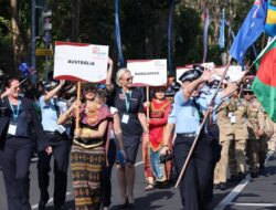 Parade 450 Polwan dari 43 Negara Meriahkan IAWP 2026 di Bali